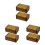 6Pcs Mini Wood Toothpick Organizer Smooth Teak Toothpick Storage Jar 4