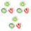9 Pcs Bouncing Ball Rubber Student Bulk Toy Ball 3