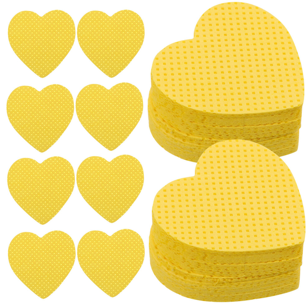 Villcase 600 Pcs Heart-Shaped Cotton Nail Polish Remover Pads For Gel Nails