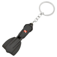 Sturdy Silicone Scuba Flippers Keyring Portable Diving-Black
