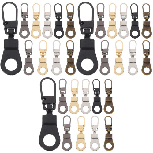 30Pcs Detachable Zipper Pulls Replacement for Travel Bags Jackets 2