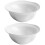 2Pcs White Ceramic Dessert Bowls Practical Salad and Snack Bowls 7