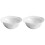 2Pcs White Ceramic Dessert Bowls Practical Salad and Snack Bowls 4