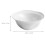 2Pcs White Ceramic Dessert Bowls Practical Salad and Snack Bowls 10