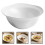 2Pcs White Ceramic Dessert Bowls Practical Salad and Snack Bowls 11