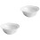 2Pcs White Ceramic Dessert Bowls Practical Salad and Snack Bowls 5
