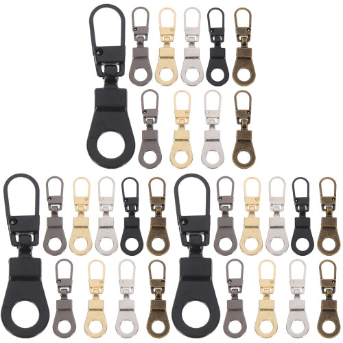 30Pcs Detachable Zipper Pulls Replacement for Travel Bags Jackets 1