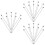 30Pcs Wear-Resistant Cocktail Picks Multi-Function Silver Food Picks 6