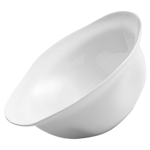 2Pcs White Ceramic Dessert Bowls Practical Salad and Snack Bowls 2