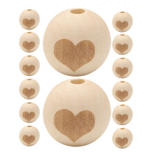 100 Pcs Wood Bead Diy Accessories Wood Handmade Bead For Kids