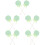 10Pcs Green Simulation Lollipop Model Foam Plastic Photography Prop 7