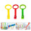 6Pcs Portable Baby Pull Up Ring For Cot Toddler Walking Assistant 6