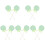 10Pcs Green Simulation Lollipop Model Foam Plastic Photography Prop 4