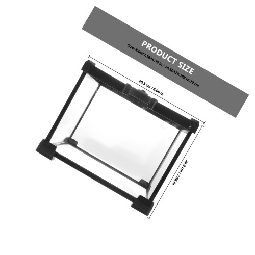 1Set Terrario Portable Per Rettili Con Ampio E 1