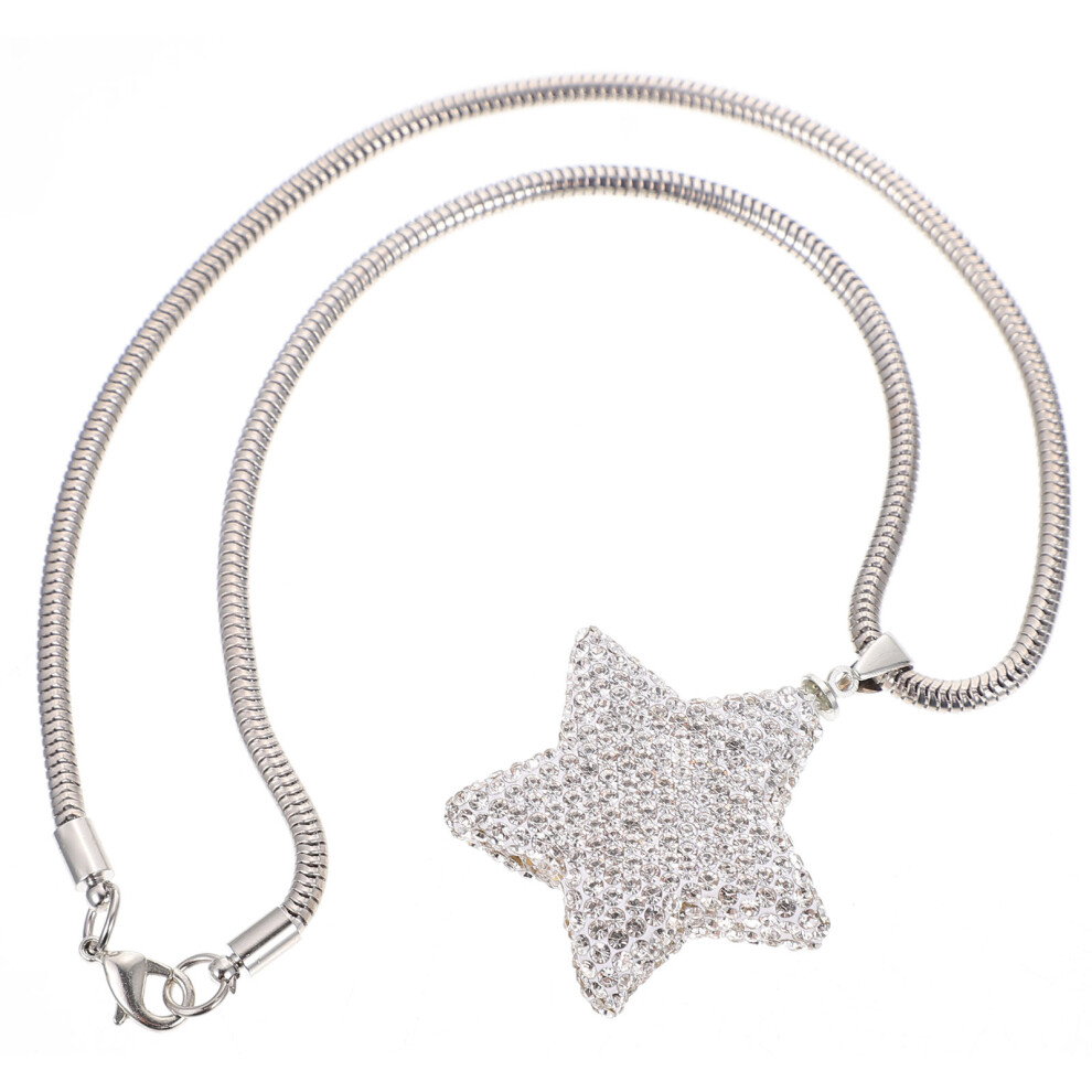 3Pcs Car Pendant Star Hanging Ornament Interior Decor Silver 3593127070485