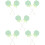 10Pcs Green Simulation Lollipop Model Foam Plastic Photography Prop 9