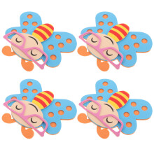 20Pcs Multi Color Foam Bee Wall Decals 3D Stickers Kids DIY Craft Kits