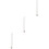 3Pcs Silver Car Pendant Star Hanging Ornament Interior Decor 6