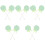 10Pcs Green Simulation Lollipop Model Foam Plastic Photography Prop 5