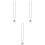 3Pcs Silver Car Pendant Star Hanging Ornament Interior Decor 4