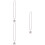 3Pcs Silver Car Pendant Star Hanging Ornament Interior Decor 8
