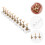4 Sets Nail Art Base Training Bench Magnetic Acrylic 9