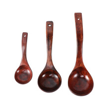 9 Pcs Wooden Long Handle Soup Ladle Set 28cm 24cm 18cm
