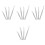 16Pcs Sturdy Silver Tweezers Multi-Purpose Garden and Craft Tool 5