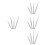 16Pcs Sturdy Silver Tweezers Multi-Purpose Garden and Craft Tool 8