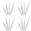 16Pcs Sturdy Silver Tweezers Multi-Purpose Garden and Craft Tool 7