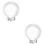 2Pcs Crystal Ball Ornament System Planets Model With Base 6