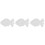 3Pcs Fish Platter Food Tray Small Ceramic Plates White Appetizer Dish 6