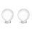 2Pcs Crystal Ball Ornament System Planets Model With Base 2