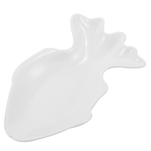 3Pcs Fish Platter Food Tray Small Ceramic Plates White Appetizer Dish 2