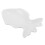 3Pcs Fish Platter Food Tray Small Ceramic Plates White Appetizer Dish 2