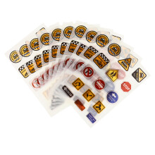 100 Sheets Traffic Sign Stickers For Kids Playroom Classroom Decor
