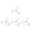 4Pcs Smooth Surface Acrylic Clay Rolling Pin with Metal Handle 10