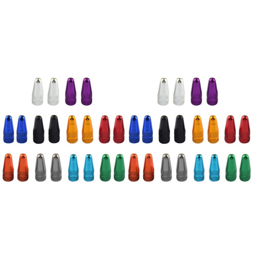 40 Pcs Caps Dust Covers Aluminum Alloy Cap 1