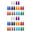 40 Pcs Caps Dust Covers Aluminum Alloy Cap 5