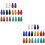 40 Pcs Caps Dust Covers Aluminum Alloy Cap 6