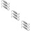 9Pcs Motorcycle Accessories Stainless Steel Pipe Spring Hooks Silver 11