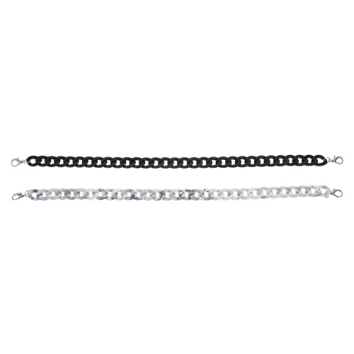 1Set Tracolla Borsa Metallo Argento, Design Unico E Pratico