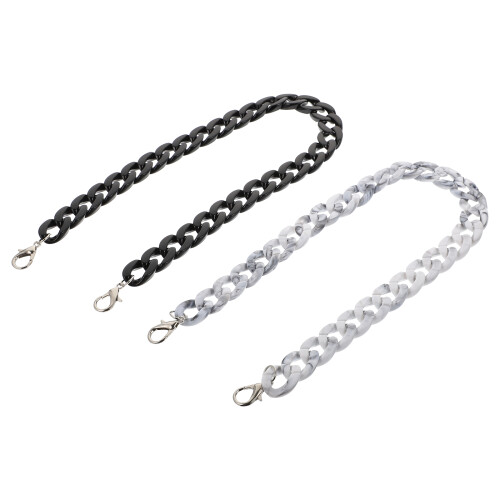1Set Tracolla Borsa Metallo Argento, Design Unico E Pratico 2