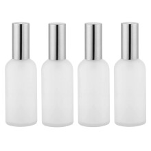 8Pièces Flacons Vaporisateurs Verre Rechargeables Argentés Portables