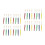 32Pcs Assorted Color Kids Paint Brush Set Flat Head for Drawing Use 4