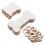 90Pcs Khaki Thread Winding Plates Wooden DIY Thread Holder Boards 1