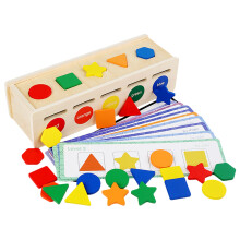 3 Set Giochi Montessori In Legno Per Riconoscimento