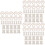 90Pcs Khaki Thread Winding Plates Wooden DIY Thread Holder Boards 7