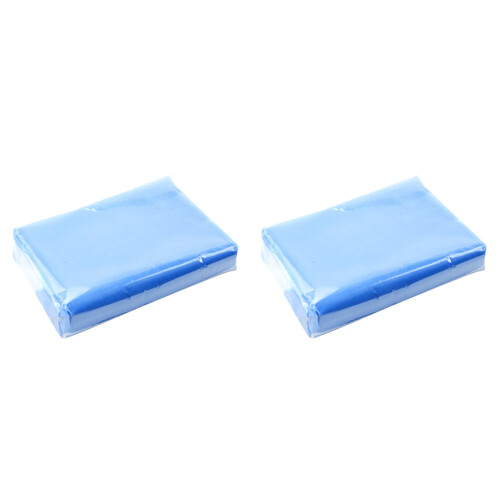 2Pcs Blue Clean Clay for Car Body Stains Rust Removal Durable Flexible 1
