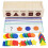 3 Set Giochi Montessori In Legno Per Riconoscimento 3
